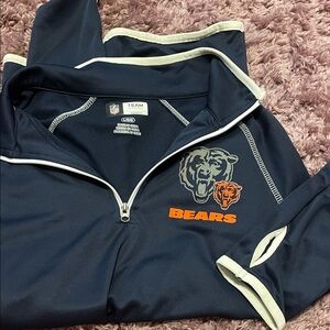 NFL Chicago Bears Navy Pullover quarter zip